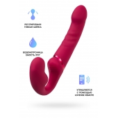 Малиновый безремневой страпон Lapis - 23 см. - Lovense - купить с доставкой во Владимире