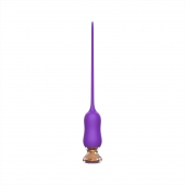 Фиолетовый тонкий стимулятор Nipple Vibrator - 23 см. - I-MOON - купить с доставкой во Владимире