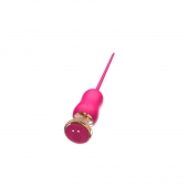 Розовый тонкий стимулятор Nipple Vibrator - 23 см. - I-MOON - купить с доставкой во Владимире