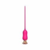 Розовый тонкий стимулятор Nipple Vibrator - 23 см. - I-MOON - купить с доставкой во Владимире