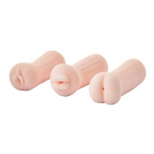 Набор из 3 мастурбаторов The Girl Next Door Tina - Dream Toys - во Владимире купить с доставкой
