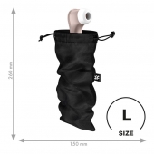 Черный мешочек для хранения игрушек Treasure Bag L - Satisfyer - купить с доставкой во Владимире