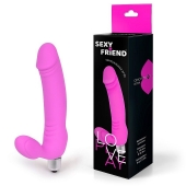 Розовый безремневой страпон Sexy Friend - 1137 - купить с доставкой во Владимире