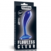 Синяя анальная втулка Flawless Clear Prostate Plug 6.0 - 15 см. - Lovetoy - во Владимире купить с доставкой