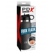 Серый мастурбатор в виде бутылки F*ck Flask - Pipedream - во Владимире купить с доставкой
