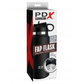 Черный мастурбатор в виде бутылки Fap Flask - Pipedream - во Владимире купить с доставкой