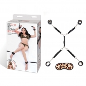 Леопардовая фиксация на матрас для рук и ног Classic Bedspreader - Lux Fetish - купить с доставкой во Владимире