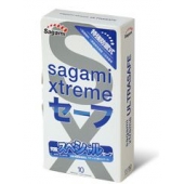 Презервативы Sagami Xtreme Ultrasafe с двойным количеством смазки - 10 шт. - Sagami - купить с доставкой во Владимире