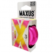 Ароматизированные презервативы Maxus Exotic Mix - 3 шт. - Maxus - купить с доставкой во Владимире