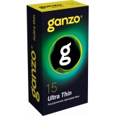 Прозрачные ультратонкие презервативы Ganzo Ultra thin - 15 шт. - Ganzo - купить с доставкой во Владимире