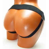 Трусики для страпона коричневого цвета - БДСМ Арсенал - купить с доставкой во Владимире
