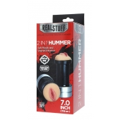Двусторонний мастурбатор REALSTUFF 2 IN 1 HUMMER MOUTH   VAGINA - ротик и вагина - Dream Toys - во Владимире купить с доставкой