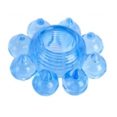 Голубая гелевая насадка-цветок - Toyfa Basic - во Владимире купить с доставкой