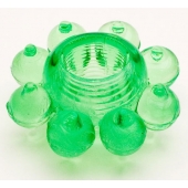 Зеленое эрекционное кольцо-цветок - Toyfa Basic - во Владимире купить с доставкой