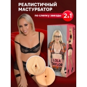 Двусторонний мастурбатор Lola Taylor - 22 см. - ФлешНаш - во Владимире купить с доставкой