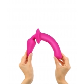 Ярко-розовый двусторонний фаллоимитатор Switch Plug-In Semi-Realistic Size L - Strap-on-me купить с доставкой в интернет-магазине Orgasmix во Владимире Ярко-розовый двусторонний фаллоимитатор Switch Plug-In Semi-Realistic Size L - Strap-on-me