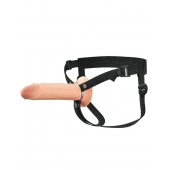 Полый страпон на ремнях 8’’ Hollow Silicone Strap-on - Pipedream - купить с доставкой во Владимире