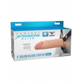 Полый страпон на ремнях 6’’ Hollow Silicone Strap-on - Pipedream - купить с доставкой во Владимире
