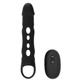 Черная насадка-удлинитель Vibrating Extender With Remote с вибрацией - Dream Toys - во Владимире купить с доставкой