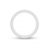 Белое люминесцентное эрекционное кольцо Silicone Glo Cock Ring - Blush Novelties - во Владимире купить с доставкой