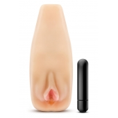 Мастурбатор-вагина с вибрацией Soft   Wet Natasha Realistic Beige Masturbator - Blush Novelties - во Владимире купить с доставкой