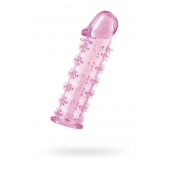 Розовая насадка на пенис с шипами - 12,5 см. - A-toys - во Владимире купить с доставкой