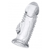 Прозрачная насадка на пенис с шипиками и коготком - 13,5 см. - A-toys - во Владимире купить с доставкой