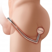 Кольцо на пенис с анальным стимулятором Stainless Steel Anal Hook   Cock Ring - BlueLine - во Владимире купить с доставкой