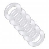 Комплект из 6 прозрачных эрекционных колец Ring Master Custom Ball Stretcher Kit - XR Brands - во Владимире купить с доставкой