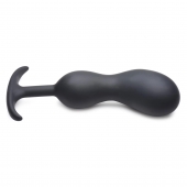 Черный массажер простаты с утяжелителями Premium Silicone Weighted Prostate Plug XL - 20,8 см. - XR Brands - во Владимире купить с доставкой