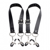 Ремни с зажимами для половых губ Spread Labia Spreader Straps with Clamps - XR Brands - купить с доставкой во Владимире