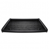 Черная виниловая простынь с надувными краями Nuru Inflatable Vinyl Massage Sheet - XR Brands - купить с доставкой во Владимире