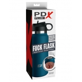 Смуглый мастурбатор-вагина в синей колбе F*ck Flask - Pipedream - во Владимире купить с доставкой