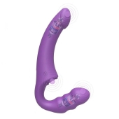 Фиолетовый безремневой страпон Straples Strap-On Dildo - Erokay - купить с доставкой во Владимире