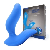 Синий вибромассажер простаты 3,5’’ Curve P-spot Massager - 12 см. - Erokay - во Владимире купить с доставкой