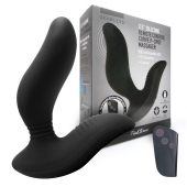 Черный вибромассажер простаты 3,5’’ Remote Control Curve P-spot Massager - 12 см. - Erokay - во Владимире купить с доставкой