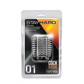Прозрачная насадка с шипами STAY HARD COCK SLEEVE 01 CLEAR - Blush Novelties - во Владимире купить с доставкой