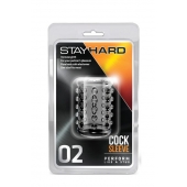 Прозрачная насадка на пенис с шишечками STAY HARD COCK SLEEVE 02 CLEAR - Blush Novelties - во Владимире купить с доставкой