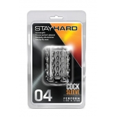 Прозрачная насадка с бороздками STAY HARD COCK SLEEVE 04 CLEAR - Blush Novelties - во Владимире купить с доставкой