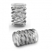 Прозрачная насадка с объёмными чёрточками STAY HARD COCK SLEEVE 06 CLEAR - Blush Novelties - во Владимире купить с доставкой