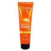 Гель с эффектом вибрации Lube Tube Vibe Medium Pina Colada - 100 мл. - ORGIE - купить с доставкой во Владимире
