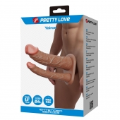 Реалистичная полая насадка на член для двойного проникновения Yairon - 17,5 см. - Baile - купить с доставкой во Владимире