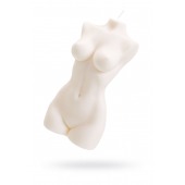 Белая интерьерная свеча в форме женского торса - 850 гр. - Pecado - купить с доставкой во Владимире