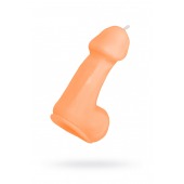 Оранжевая свеча в форме пениса - 47 гр. - Pecado - купить с доставкой во Владимире