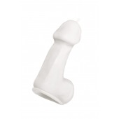 Белая свеча в форме пениса - 47 гр. - Pecado - купить с доставкой во Владимире