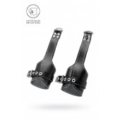 Черные подвесы с белой строчкой - Pecado - купить с доставкой во Владимире