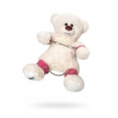 Бондажный набор: белый мишка с розовыми оковами и наручниками - Pecado - купить с доставкой во Владимире