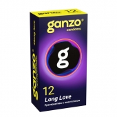 Презервативы с анестетиком для продления удовольствия Ganzo Long Love - 12 шт. - Ganzo - купить с доставкой во Владимире