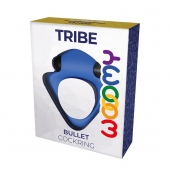 Синее эрекционное кольцо Wooomy Tribeс с вибрацией - Adrien Lastic - во Владимире купить с доставкой