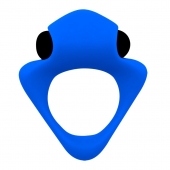 Синее эрекционное кольцо Wooomy Tribeс с вибрацией - Adrien Lastic - во Владимире купить с доставкой